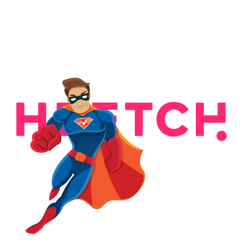 Activation Hero superhero with Heetch branding, ready to help deactivated Heetch drivers and gig workers