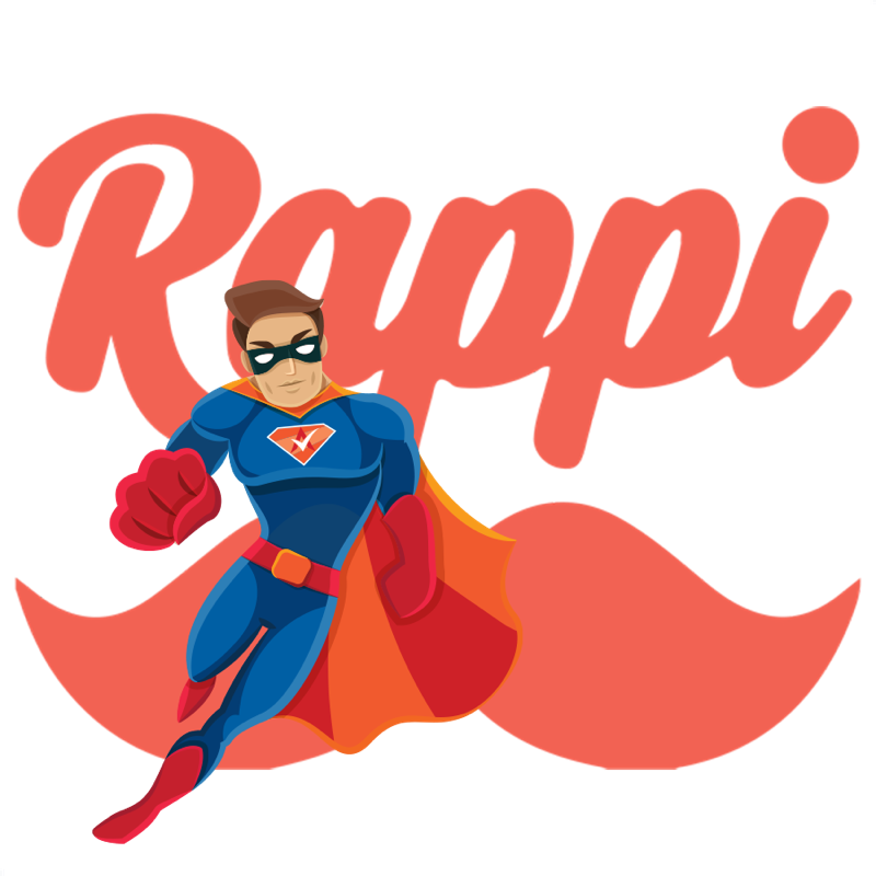 Activation Hero superhero with Rappi branding, ready to help deactivated Rappi drivers and gig workers