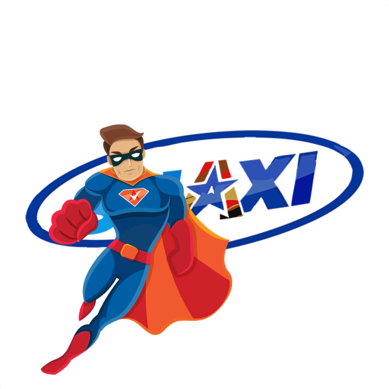 Activation Hero superhero with Shaxi branding, ready to help deactivated Shaxi drivers and gig workers