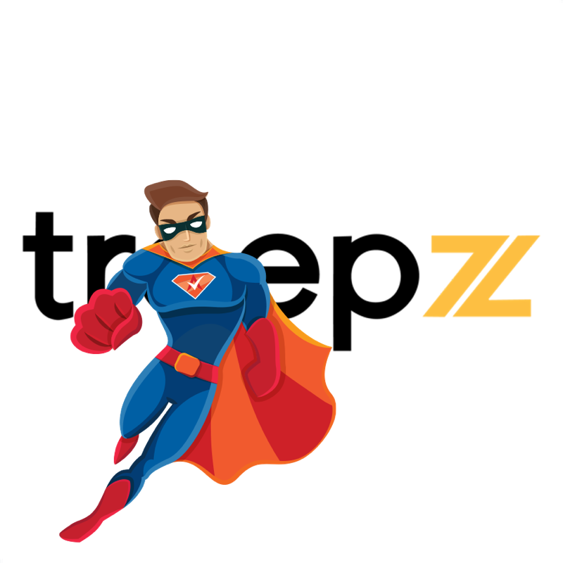 Activation Hero superhero with Treepz branding, ready to help deactivated Treepz drivers and gig workers
