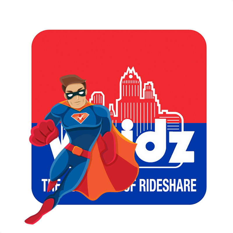 Activation Hero superhero with Wridz branding, ready to help deactivated Wridz drivers and gig workers